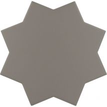Carrelage sol / mur forme étoile noir 16,8x16,8 cm porto star black (vendu par boite de 0,49m2)