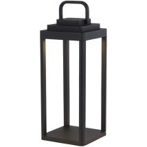 Searchlight - Portobello Lámpara de Mesa Portátil, Metal Negro, IP54