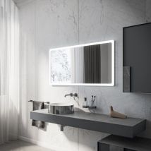 Inda - Portole Easy led Miroir 100x64cm avec bord en verre dépoli