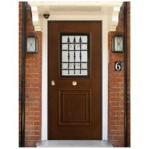 Blindofacile - Portoncino Blindato Vetrato da Esterno per Ingresso con Pannello in Vetroresina