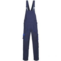 Portwest Latzhose Texo Kontrast Marine 3XL 60% Baumwolle 40% Polyester UPF 50 10 Taschen einlaufgeschützt