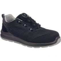 Portwest - Compositelite Wire Lace Safety Trainer Knit S1P - 41 - Noir/Gris