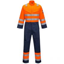 Portwest - Combinaison hv Modflame ris Marine/Orange couleur : Orange/Marine taille s