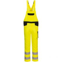 Cotte à Bretelles haute visibilité PW2 couleur : Jaune/Noir taille xxl Portwest