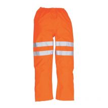 Portwest - RT31 Rail Industry Hi-vis Rainwear Trousers Medium - Orange