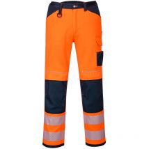 Pantalon PW3 Hi-Vis Work couleur : Orange/Marine taille 41 Portwest