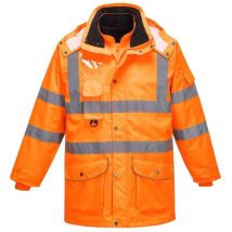 Parka Hi-Vis 7-en-1 Orange 3XL