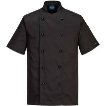Veste cuisine Kent Manches Courtes Noir 2XL