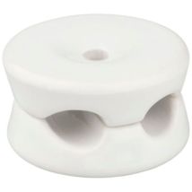 Porzellan-rundkabelklemmen Doppelweiß, 5 Stück Ø32 X 18,6 Mm
