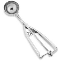 Cucchiaio Gelato Professionale Acciaio Inox con Porzionatore di Diametro 4,7 cm - Cucchiaini Gelati e Dolci, Utensili da Cucina con Design Studiato