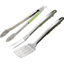 Posate barbecue Verde, acciaio inox - Tepro Garten