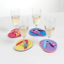 Posavasos decorativos de estilo tong - lote de 4