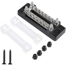 KZQ - Posiciones, 130 A/150 a, Bloque de terminales de doble fila, Bloque de barras colectoras y cubierta para automóvil, barco, marino, Bloque de