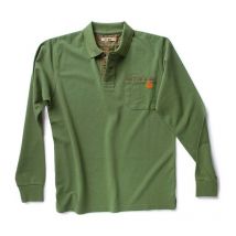 Polo de travail à manches longues post - Vert xxxl