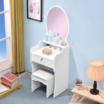 Llb Living Life Bed - Postazione trucco toeletta mobile specchio sgabello camera letto Katrina