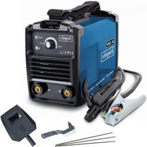 Scheppach - Poste à Souder Inverter WSE1100 - 230V - 20-160A - Technique anti-adhérence - Démarrage automatique à chaud - Masque, brosse métallique,