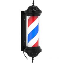 Poste de barbería - rotatorio e iluminado - altura: 380 mm - distancia a la