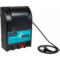 Intellishock - Poste de clôture électrique M140 à Leds, secteur 230 v, 1.4 j
