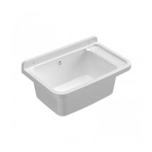 Idralite - Poste d'eau lave main fixation murale pour extérieur 60 cm avec appui pour savon