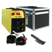 Proweltek - Poste à souder Inverter à l'arc 200A PW200 Machine à souder Numérique Soudure Acier Inox Fonte + Mallette