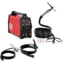 Stamos Germany - Poste à souder tig cc 200 a tig Puls igbt Allumage hf mma Numérique 2T/4T