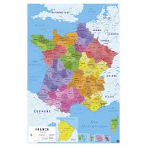 Póster Carte De France 2018 - Grupo Erik