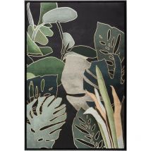 Poster dans cadre jungle, 60 x 90 cm, feuilles vertes
