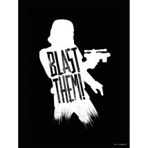 Poster d'Art Star Wars Silhouette Stormtrooper et Citations - 50 x 70 cm