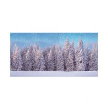 My Village Poster Foresta Invernale per Villaggio Natalizio e Presepe 300x150cm