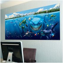 Poster géant Bruce Némo Pixar intisse 202X90 cm
