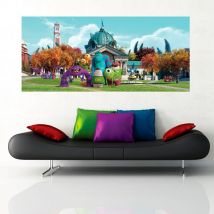 Poster géant Monstres Academy Pixar 202X90 cm