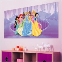 Poster géant Princesses Disney intisse 202X90 cm