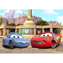 Ag Art - Poster Géant xxl Disney Cars Flash McQueen et Sally Carrera 360X270 cm