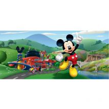 Poster horizontal Mickey Mouse Aire de Jeux Disney intisse 202CM x 90CM