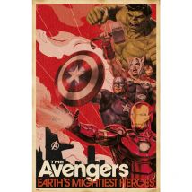 Poster marvel the avengers i più potenti eroi della terra