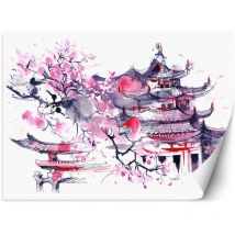 Poster mural, pagodes japonaises - 100x70
