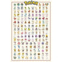 Poster Pokemon Kanto 151 61x91.5cm.