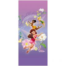 Poster porte La Clairière d'été Disney Fairies intisse 90X202 cm