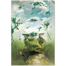 Grupo Erik - Poster Star Wars Grogu - Poster Baby Yoda - Laminas decorativas 61x91,5cm a todo color Posters para pared ideal decoración habitación