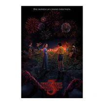 Stranger Things Poster One Summer, No Laminado, Multicolor, 61x91.5 cm