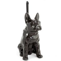 Pot à balai brosse WC Chien Noir – Céramique – Lieu de pose, fixation, Matières – GELCO