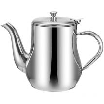 Pot à huile en acier inoxydable, bidon à graisse pour bacon avec passoire, porte-graisse, olives de cuisine, théière, bouilloire, séparateur de sauce