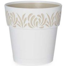 Pot Auto-arrosant Gaia Blanc Plastique (15 X 15 X 15 Cm)