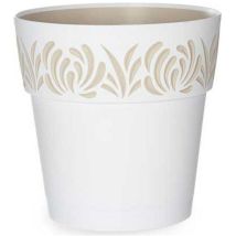 Pot Auto-arrosant Gaia Blanc Plastique (25 X 25 X 25 Cm)