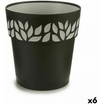 Pot d'arrosage stefanplast cloe anthracite plastic 25 x 25 x 25 x 25 cm (6 pièces)