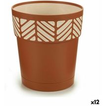 Stefanplast - Pot d'arrosage orfeo terracotta plastic 15 x 15 x 15 cm (12 pièces)
