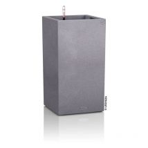 Lechuza - Jardinière canto Stone 30 High all-in-one Gris pierre