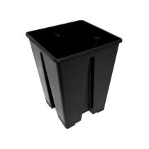 Pot Carré noir 15X15X20 x 50pcs en plastique