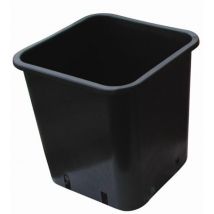 Pot carré noir plastique 13 x 13 x 18 2.5L