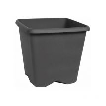 Pot de fleurs carre chorus 8,6 litres gris anthracite EDA
